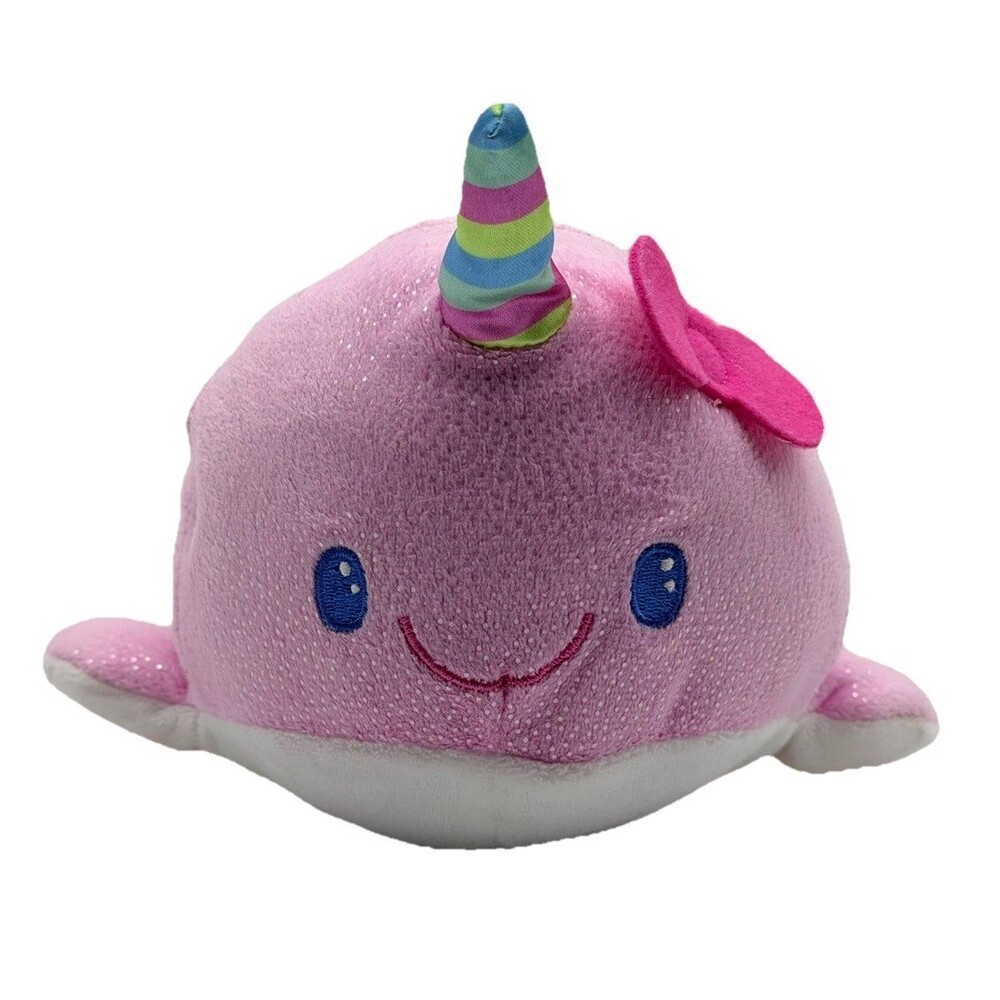 Build A Bear Sanrio Hello Kitty 8” NARWHAL Pink Plush Summer Waves Mini Soft Toy